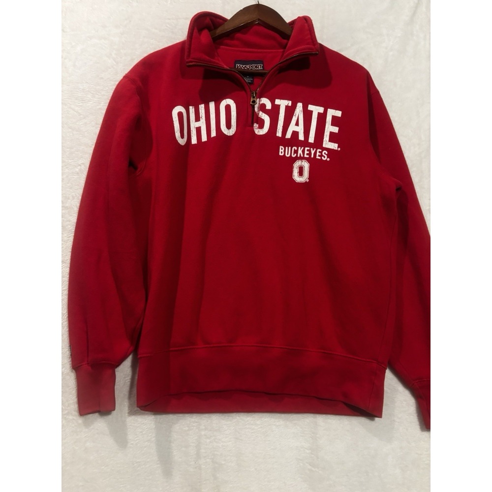 Vintage Ohio State Buckeyes Medium Sweatshirt JanSport Men's‎ Y2K Red OSU